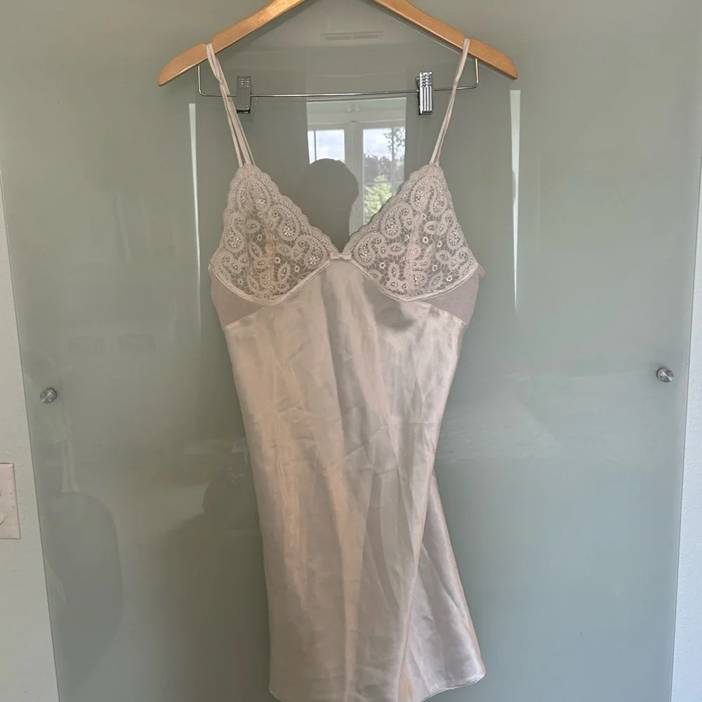 Oscar de la Renta White Slip Dress - Picture 4 of 7